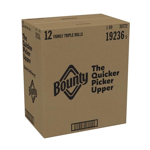 Bounty Quick Size Paper Towels, White, 8 Family Rolls