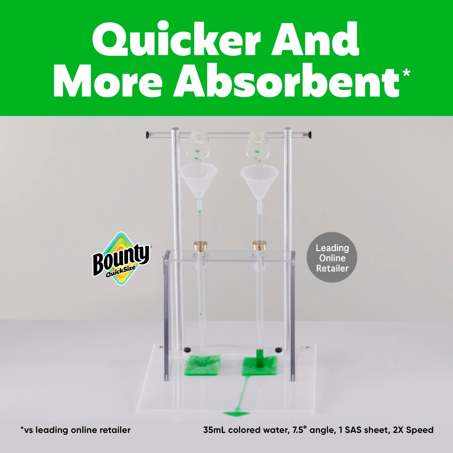 Bounty Quick Size Paper Towels, White, 8 Family Rolls